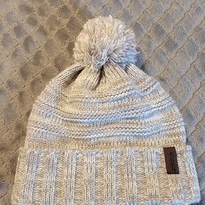 Adidas Light Gray Pom-Pom Beanie